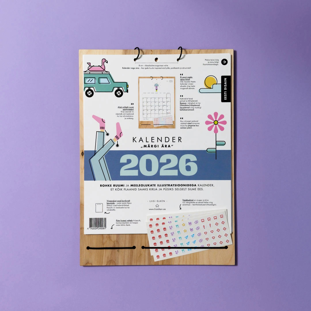 Kalender Märgi Ära 2025 kaas