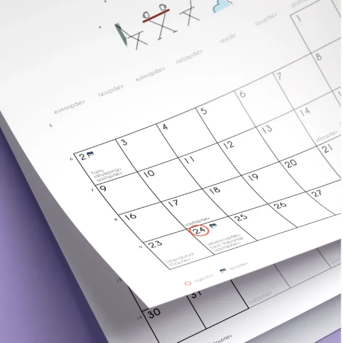 Kalender „Märgi ära“ 2026 illustratsioonidega / sisulehed - Image 3