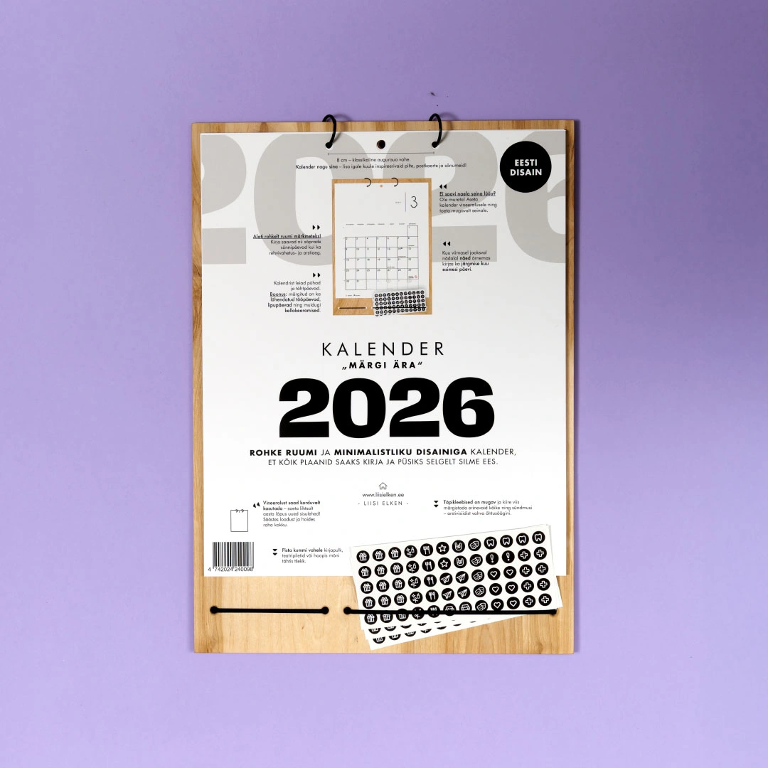 Kalender Märgi Ära 2025 kaas