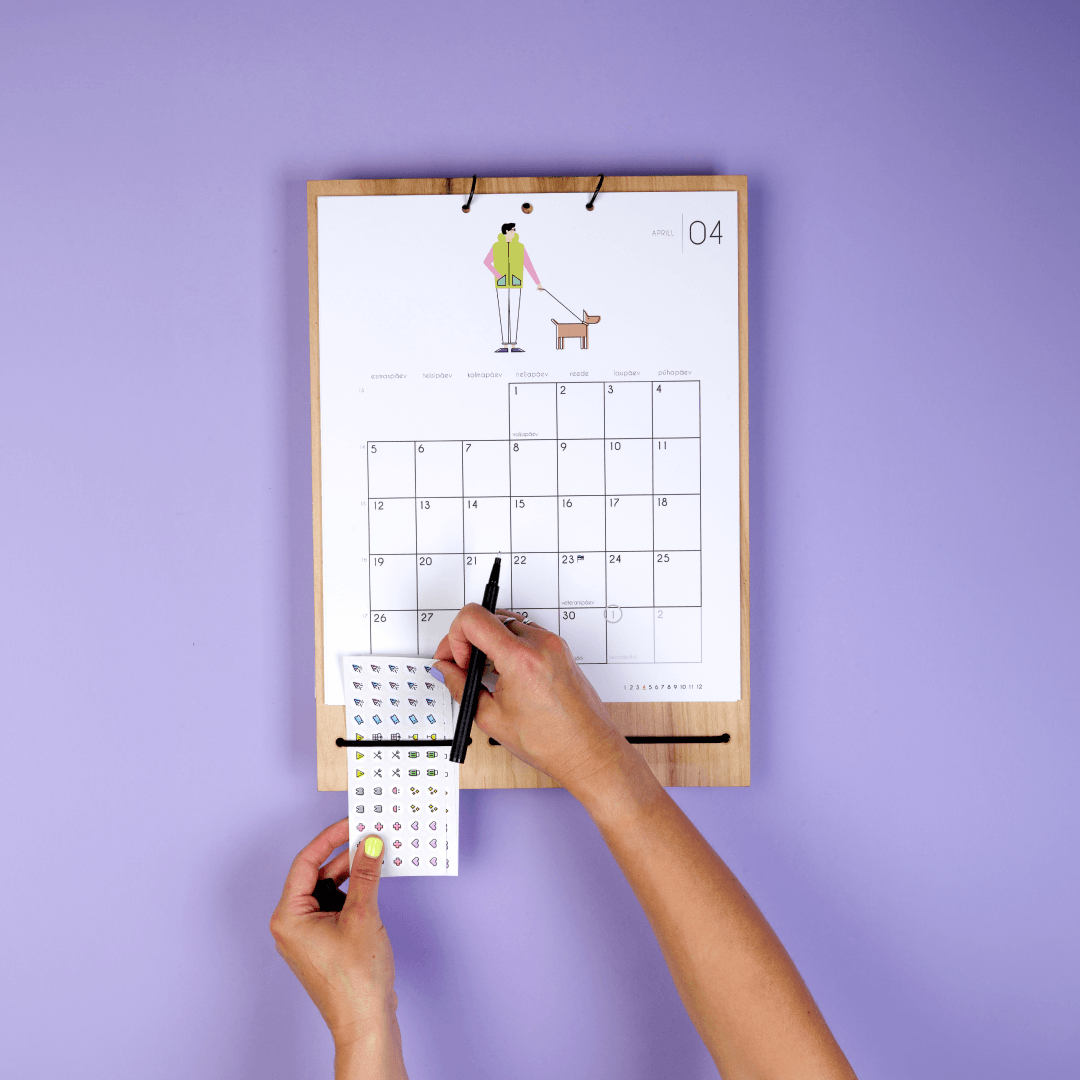 Kalender „Märgi ära“ 2027 illustratsioonidega / vineeralusel - Image 2