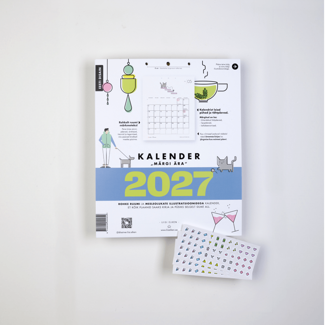 Kalender Märgi ära 2027 sisulehed