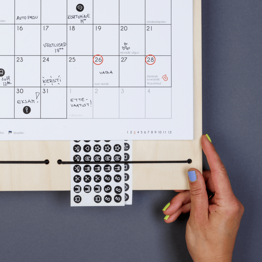 Kalender „Märgi ära“ 2027 / vineeralusel - Image 3